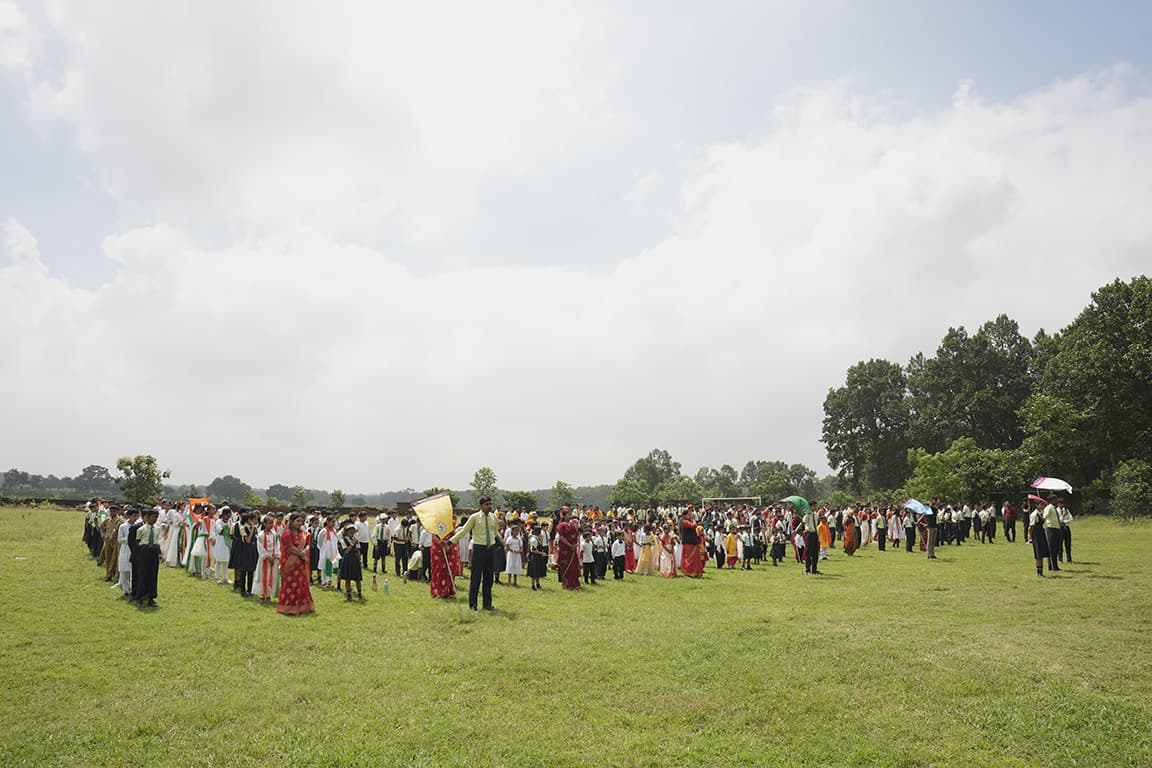 Stage lighting highlighting the performance
