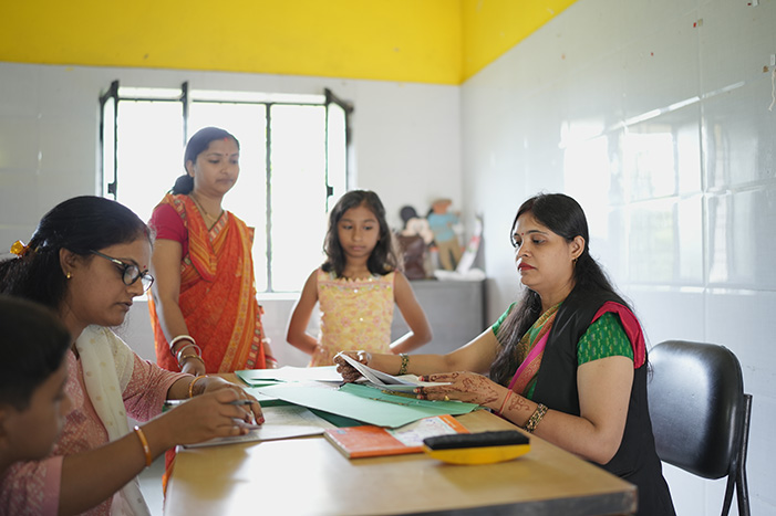 A session in progress at the school